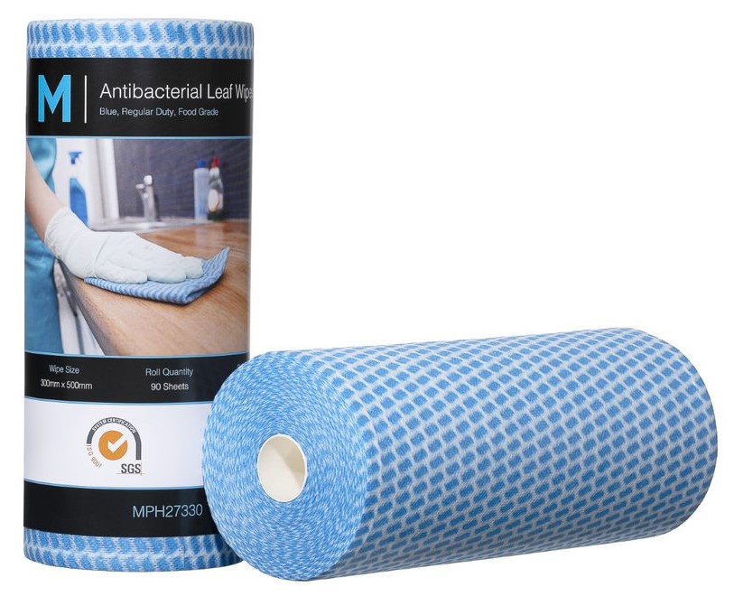 Antibacterial Leaf Wipes -Blue