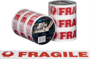 Message Tape Fragile White/Red