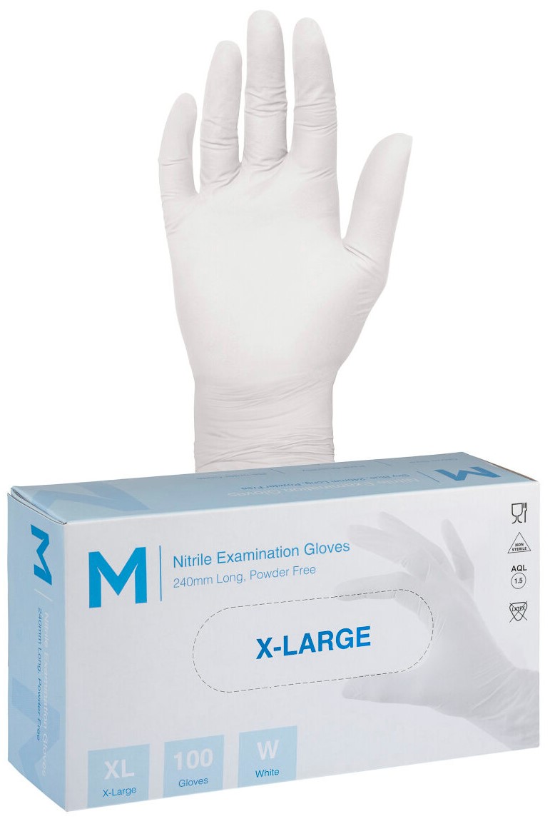 Nitrile White Gloves 5.0g - Image 4