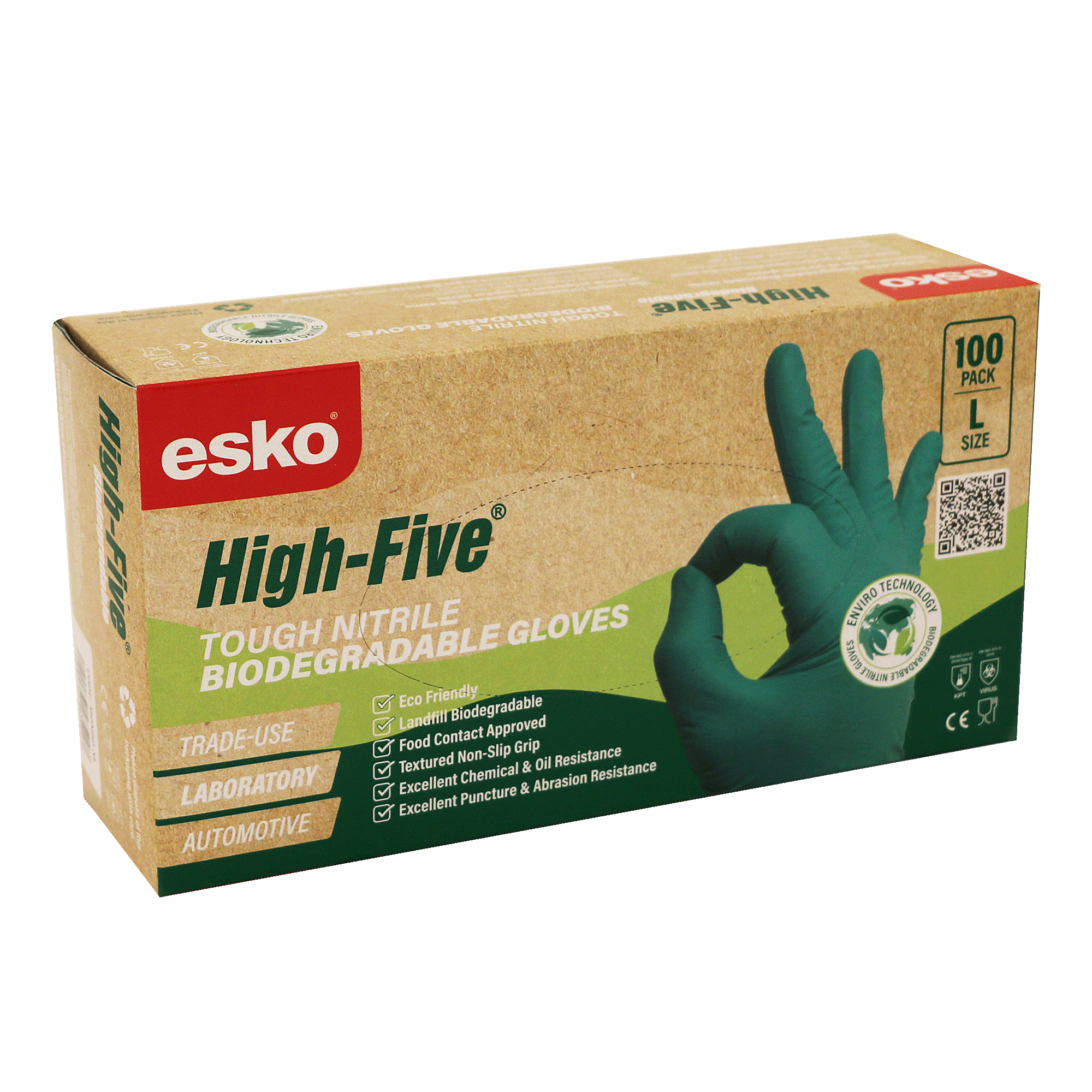 Esko High Five Biodegradable Gloves