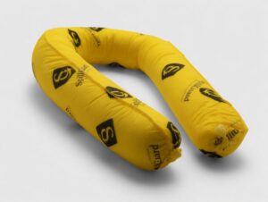 SpillGuard Chemical Absorbent Sock  (Yellow) - 7.6cm x 1.2m