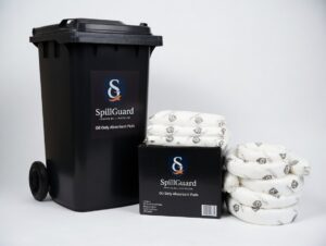 Spillguard 240L Oil Only Spill Kit – Wheelie Bin